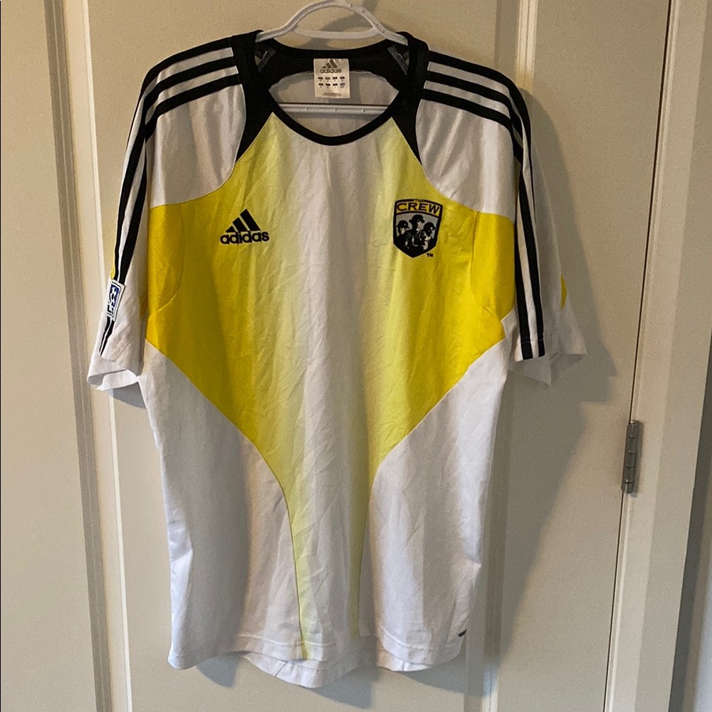 Vintage Adidas Columbus Crew Soccer Training Jersey - White, Size M